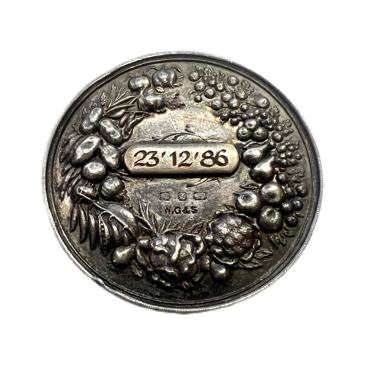 Antique Victorian sterling silver Dobbie & Co. medal