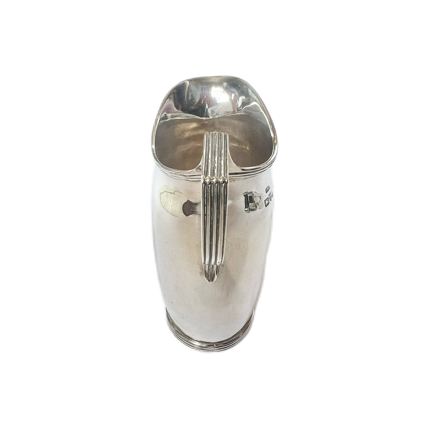 Antique Edward VII sterling silver creamer jug