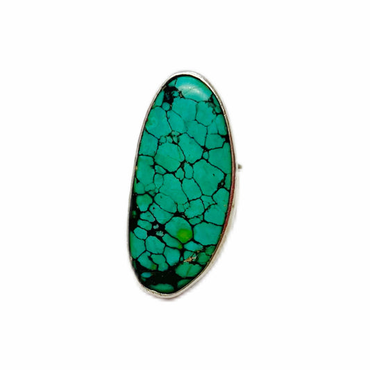 Vintage sterling silver and turquoise ring