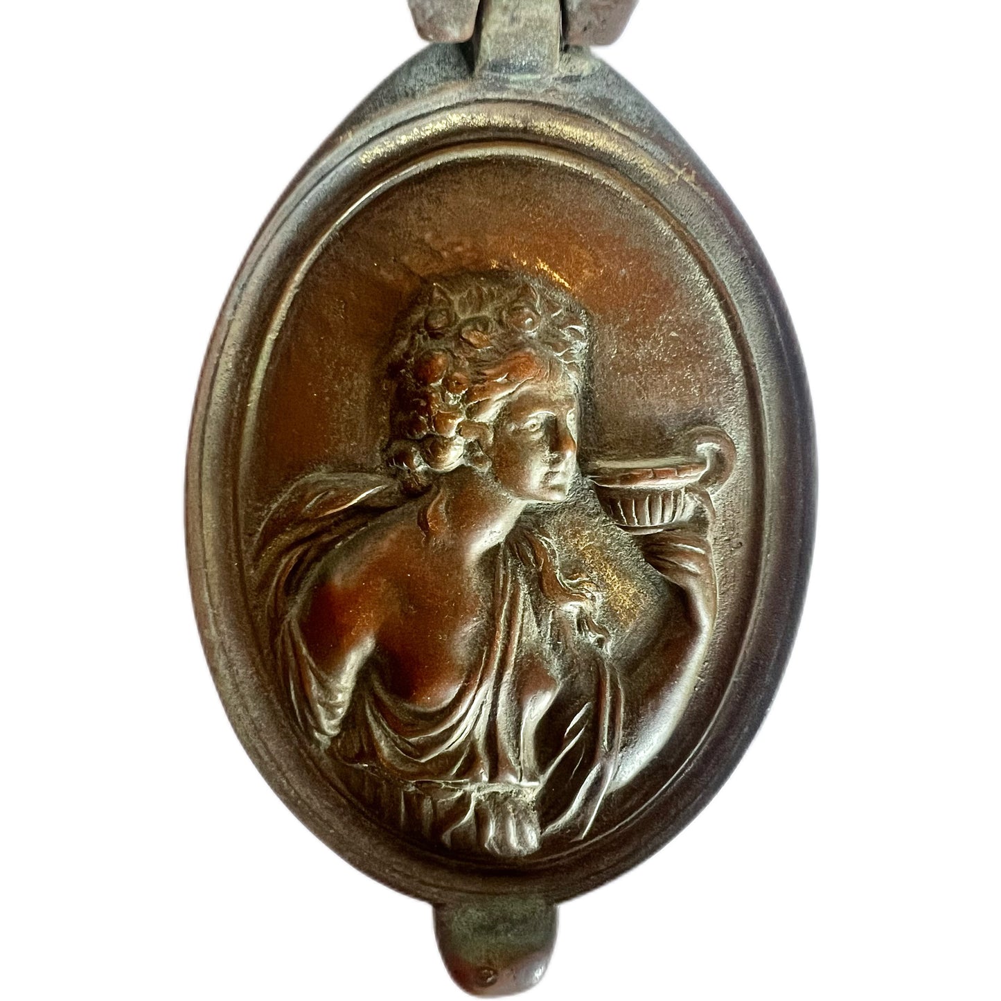 Antique bronze neo-classical door knocker
