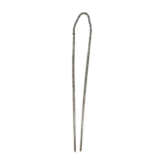 A pair of 1930s near antique Chinese export silver chopsticks