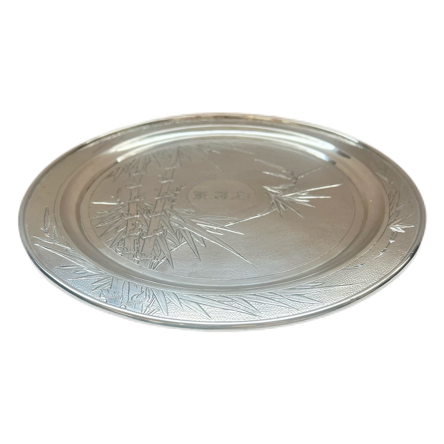Antique Chinese export tray with marks for C.J. Co for the China Jewelry Company
