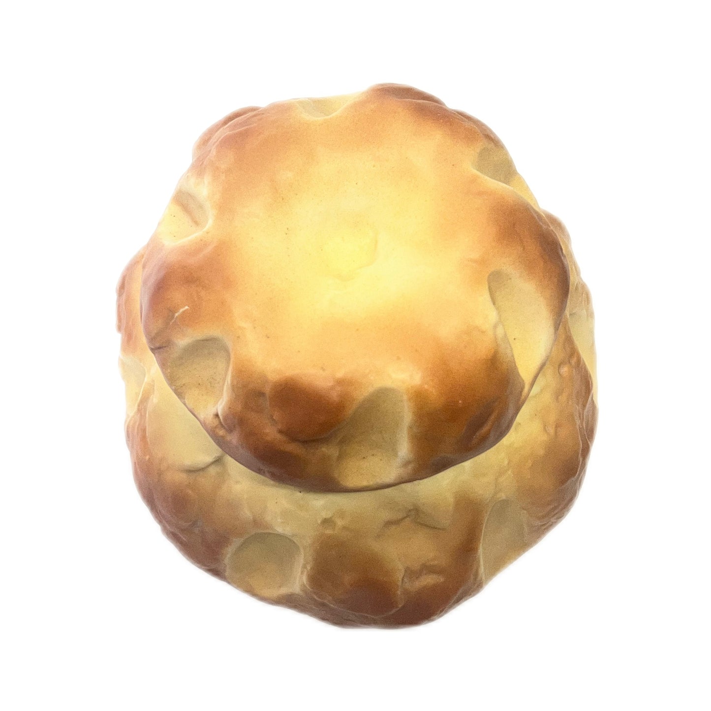 古董皇家伍斯特乡村面包仿面包饼干桶