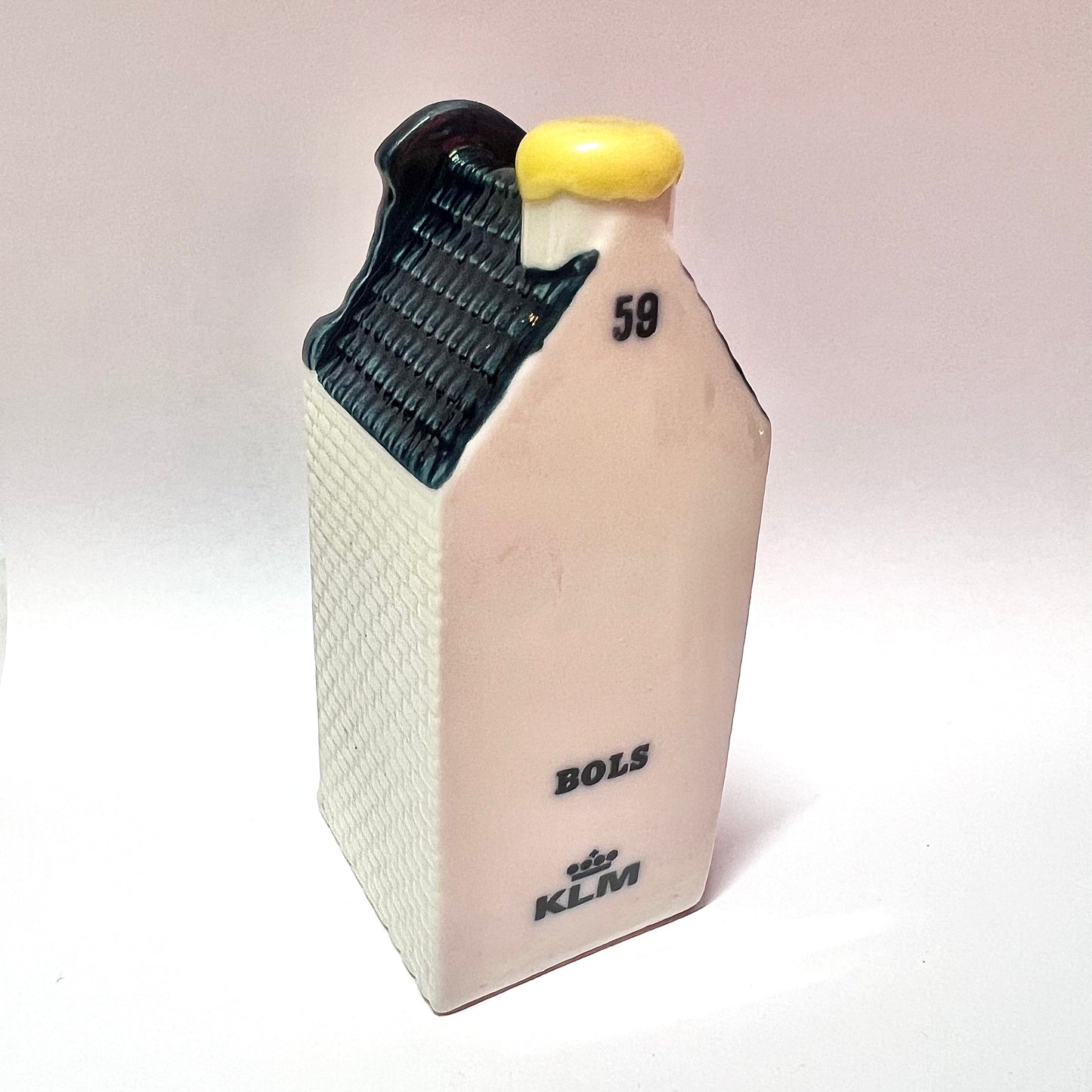 Vintage KLM Delft miniature House 59 novelty decanter