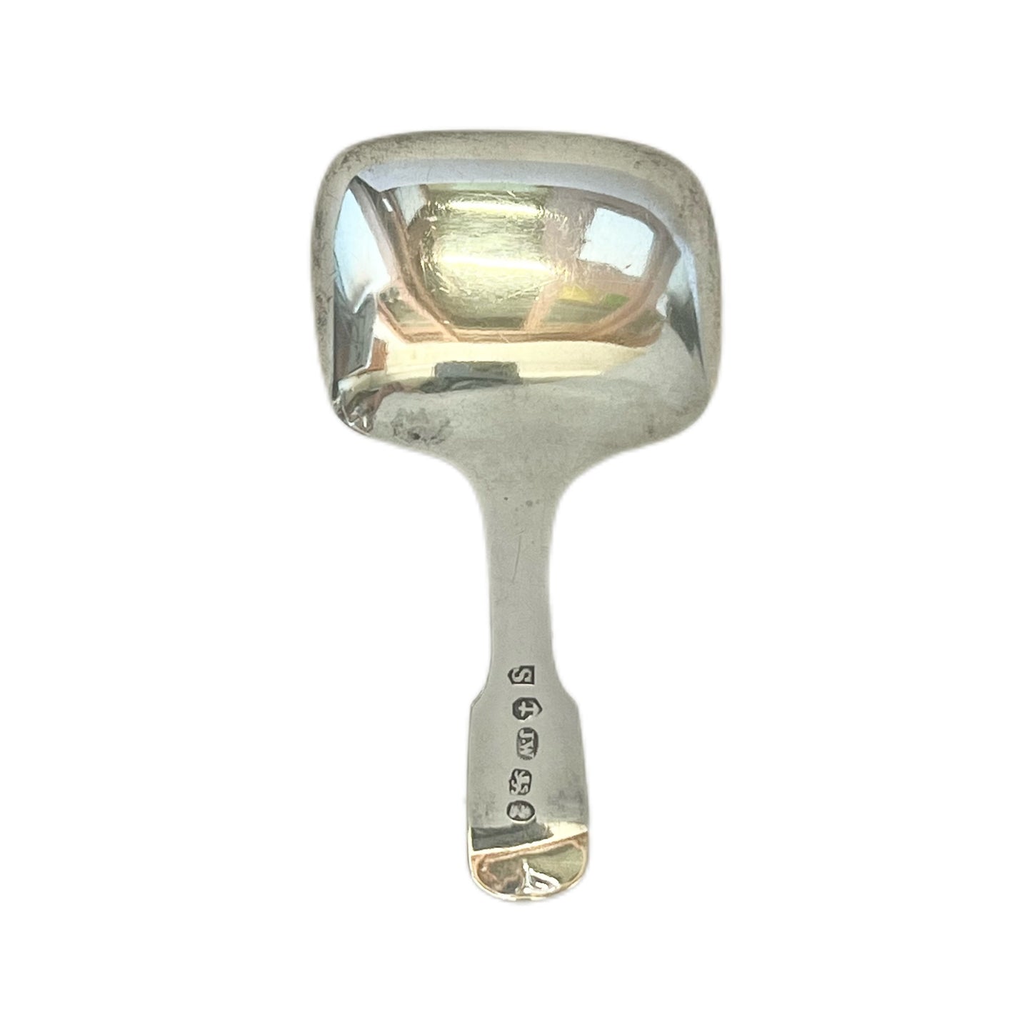 Antique sterling silver George III tea caddy spoon