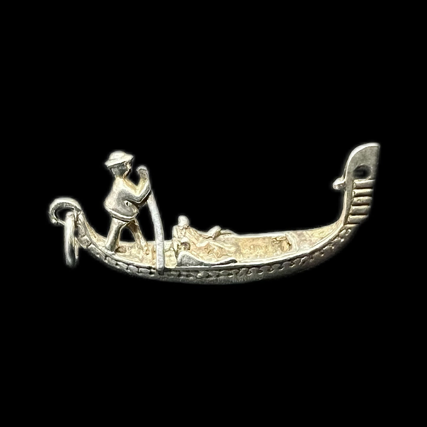 Vintage Italian .800 silver gondola charm