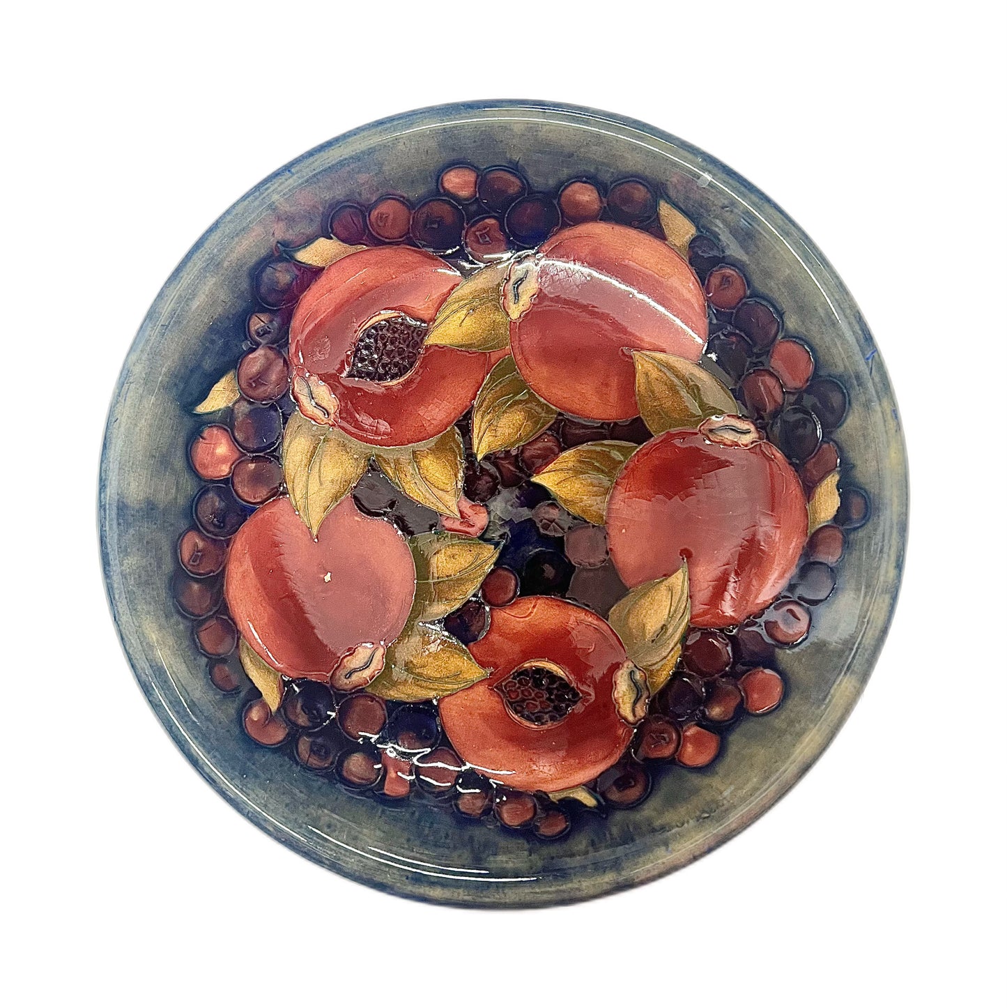 Vintage Moorcroft Pomegranate pattern plate