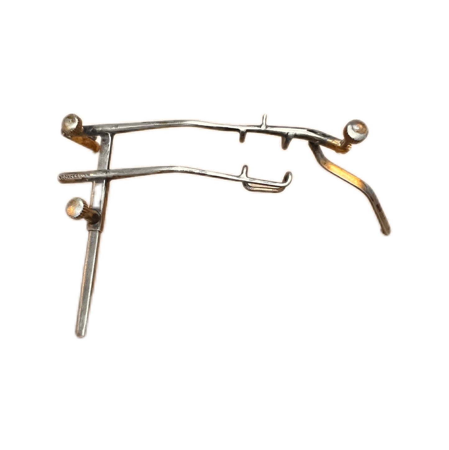 Antique John Weiss & Co eye speculum and wax eye model