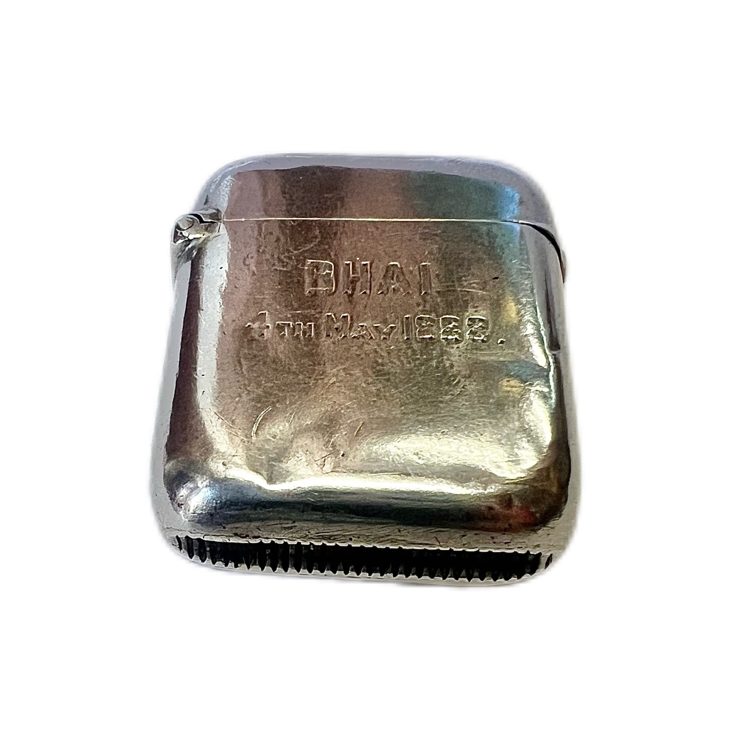 Antique Victorian sterling silver vesta case