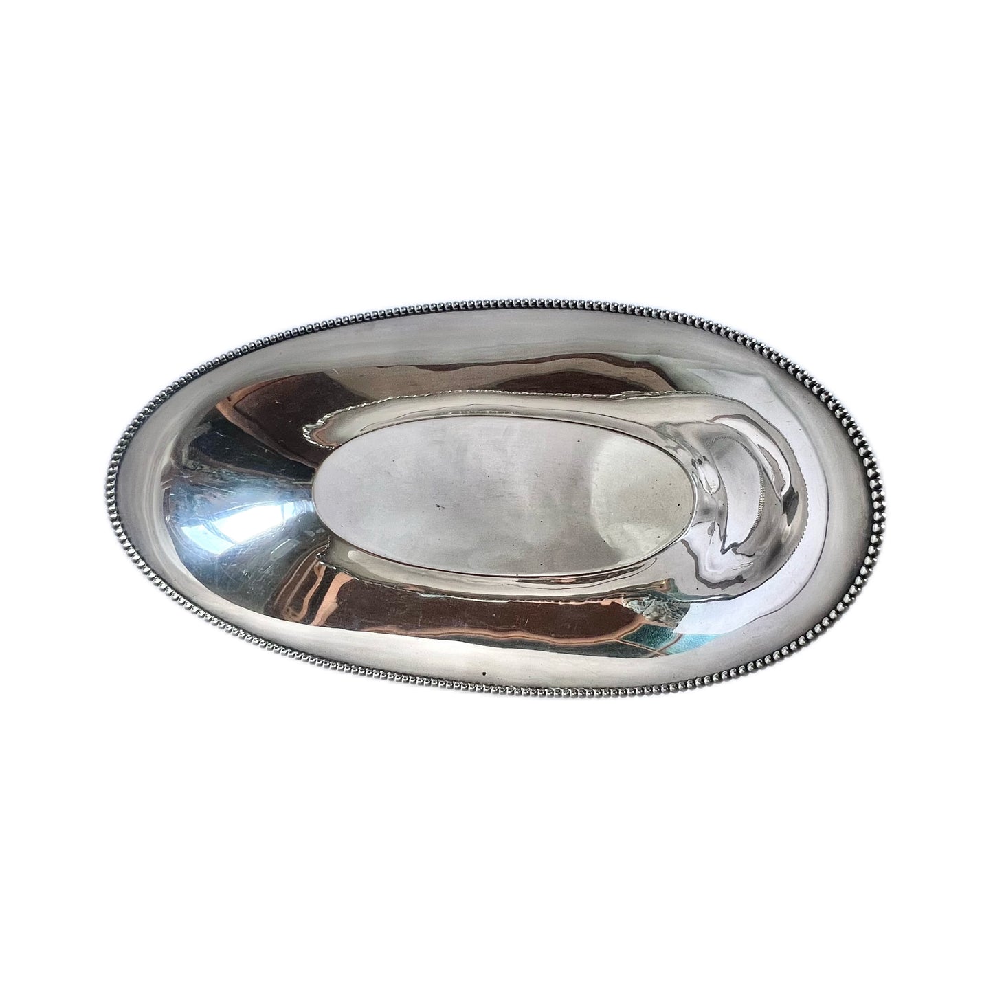 Antique American sterling silver neo-classical bread basket by J.E. Caldwell