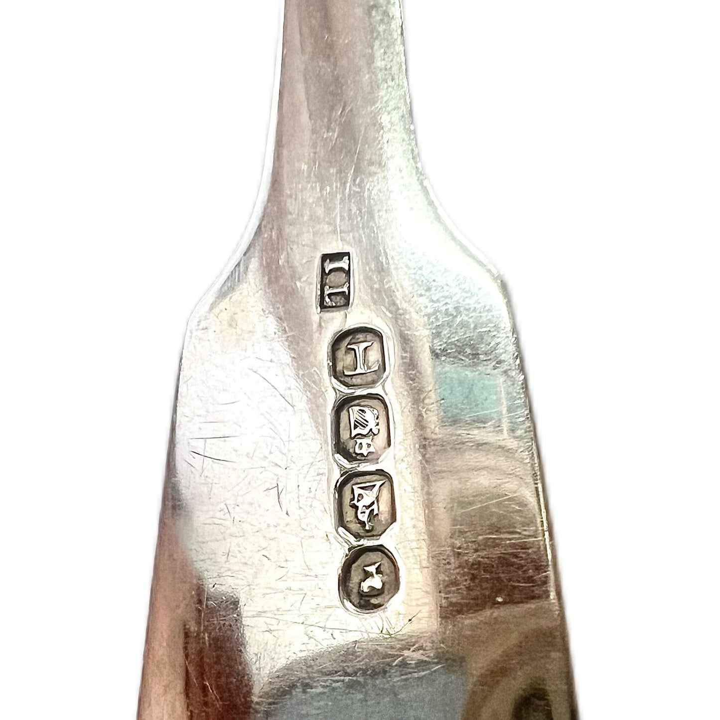 6 early Victorian sterling silver spoons with marks for Dublin, 1839, Josiah Lowe