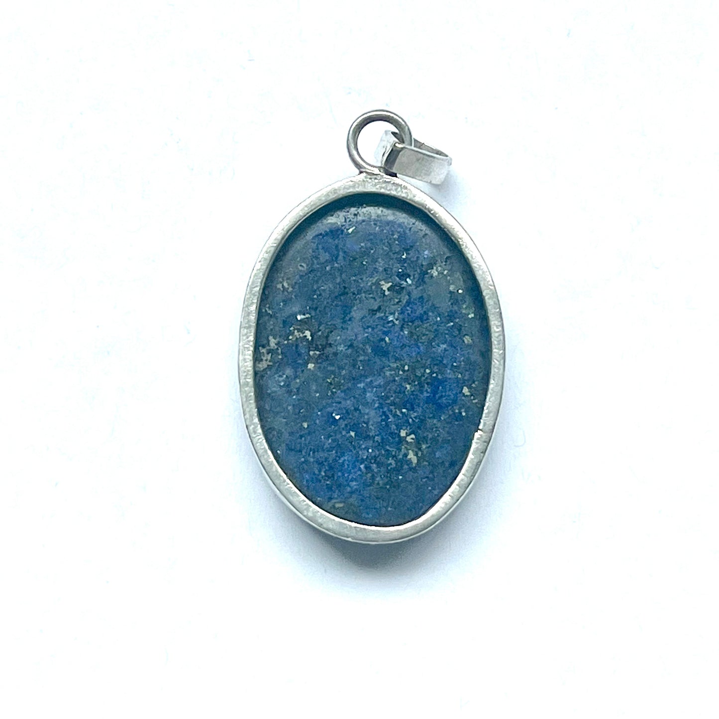 Vintage Sterling Silver and Lapis Lazuli Pendant