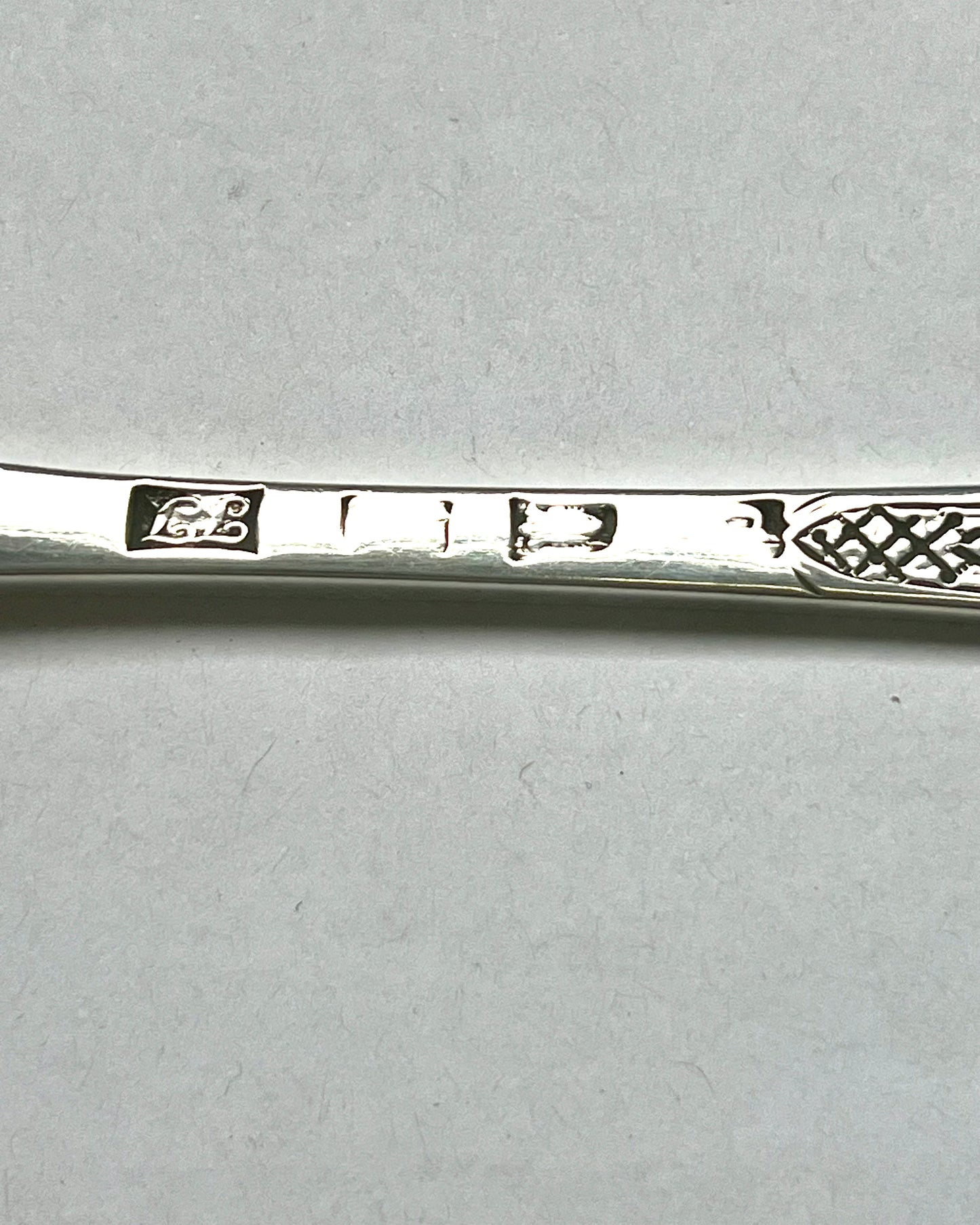 Pair of Georgian sterling silver “Green Man” spoons, marks for Thomas Tookey, London, 1777