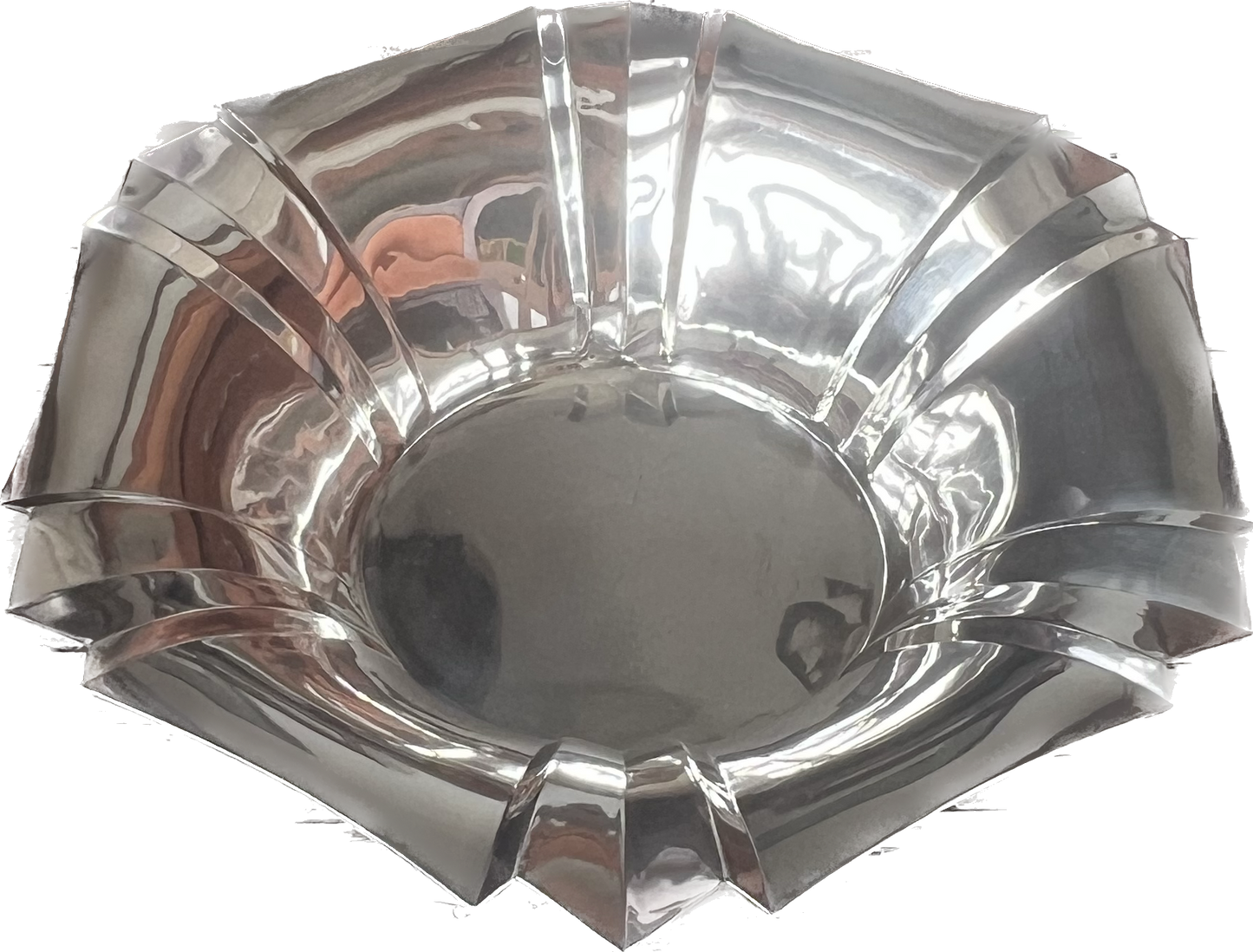 Monumental German Art Deco .835 silver fruit bowl, Stumpf & Sohn circa 1934