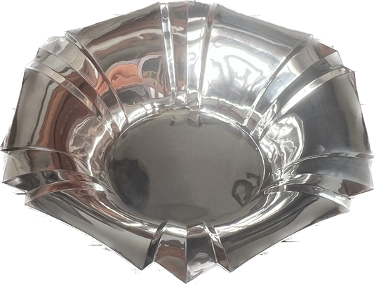 Monumental German Art Deco .835 silver fruit bowl, Stumpf & Sohn circa 1934