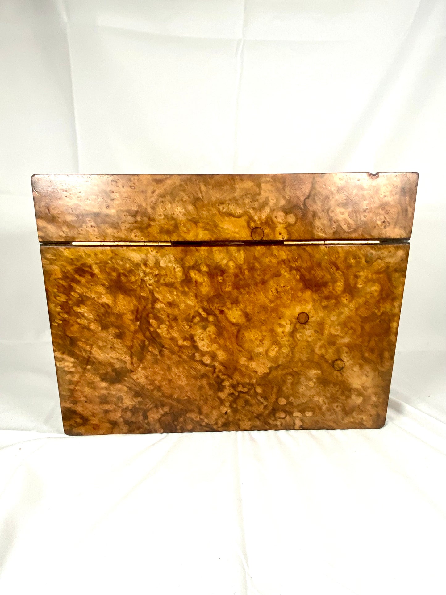 Fine Antique Victorian Burr Walnut Writing and Stationery Box w Bramah Lock, John T Anderson & Co.