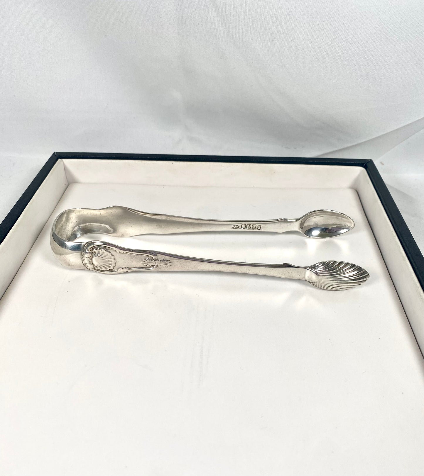 Set of Victorian Sugar Tongs, Provincial Scottish Silver. Andrew Wilkie, Edinburgh, 1840.