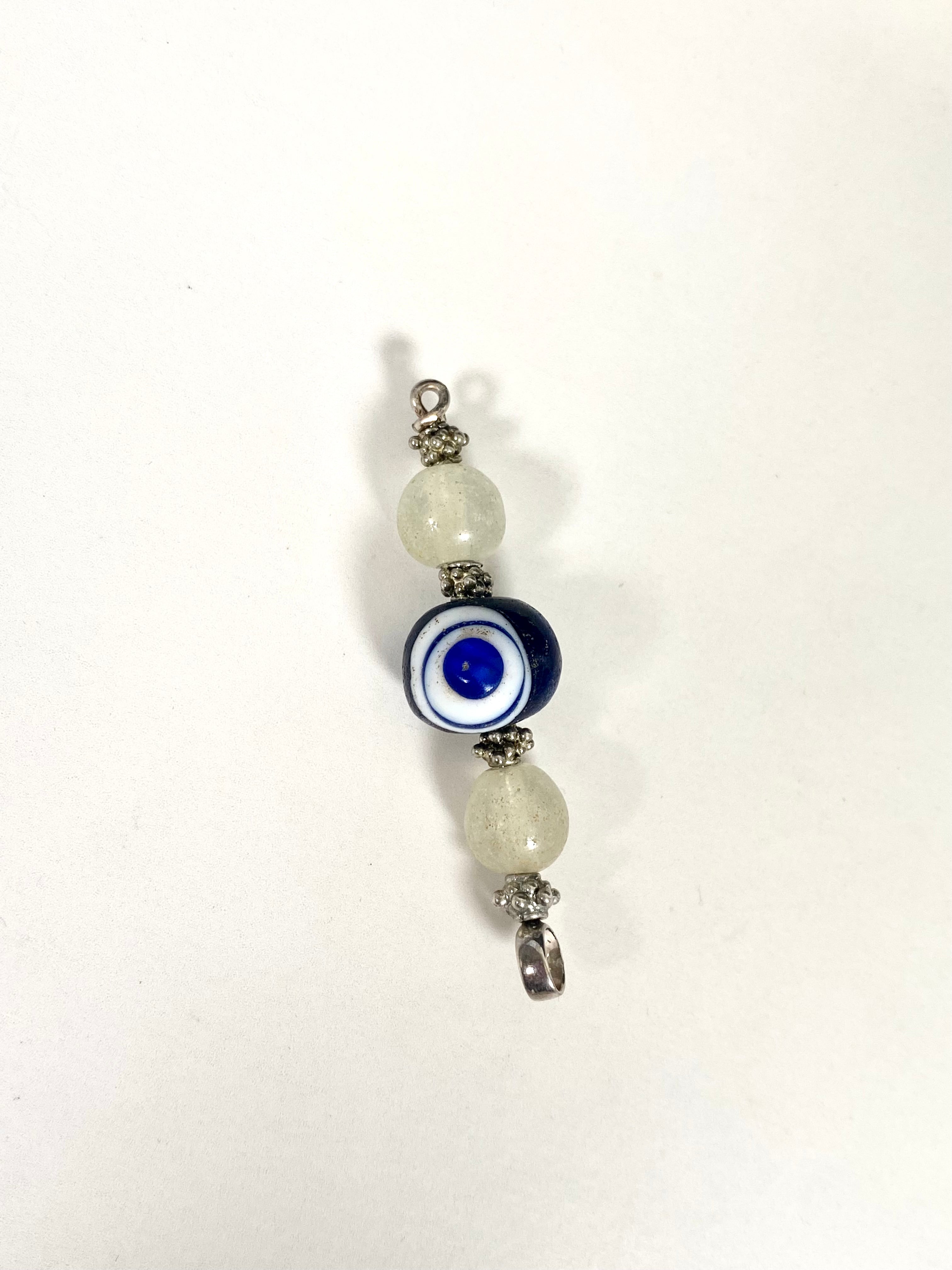 Ancient Javanese Trade Beads- Millefiori Glass Eye Bead and Indo