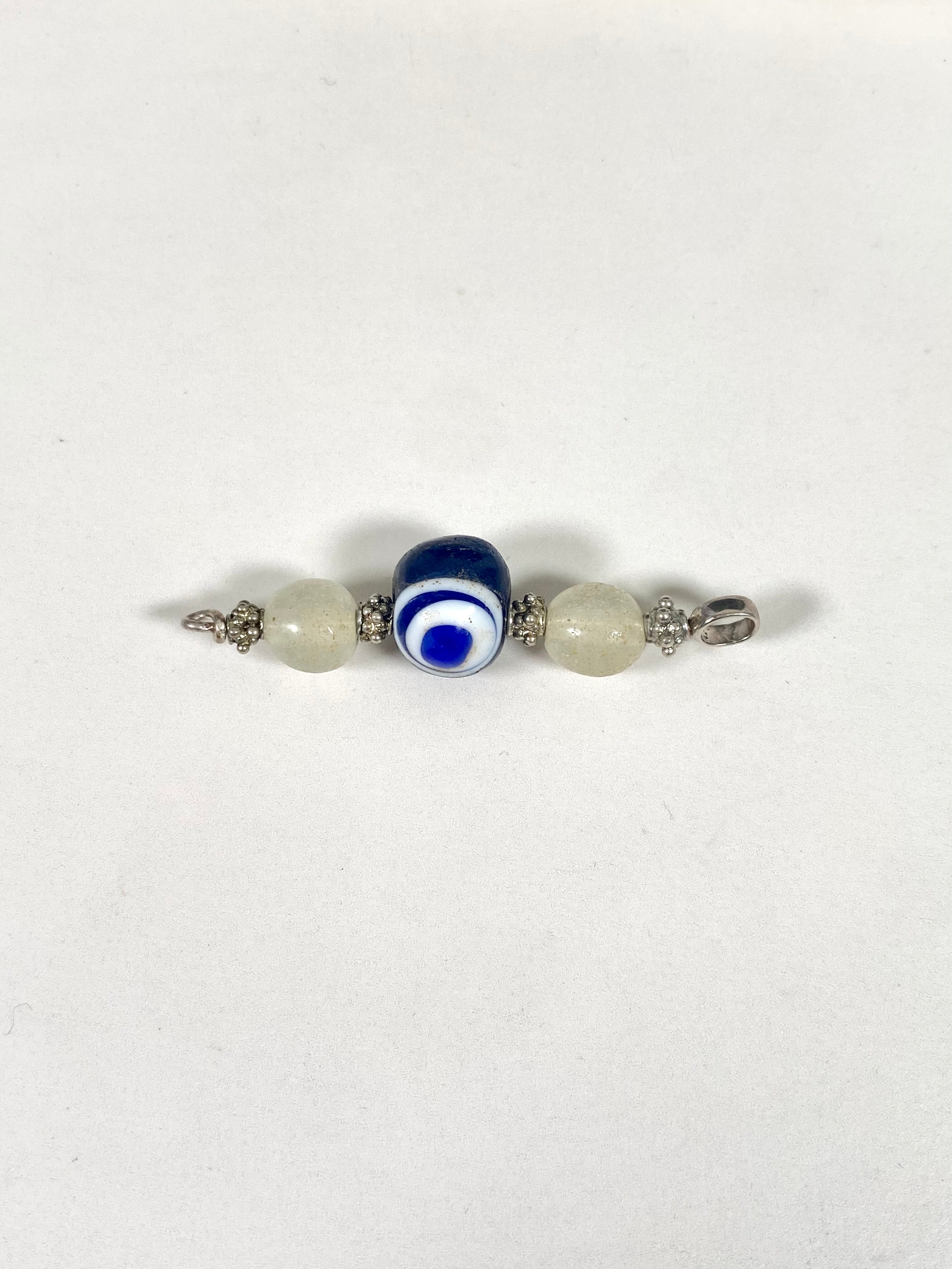 Ancient Javanese Trade Beads- Millefiori Glass Eye Bead and Indo