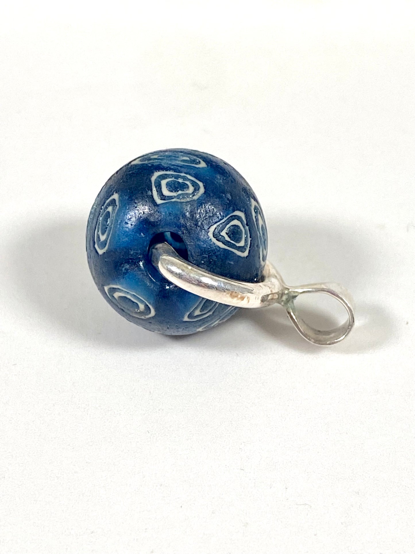 Antique / Ancient Millefiori Glass Trade Bead, Stratified Eye Bead, Swivel Fob Pendant