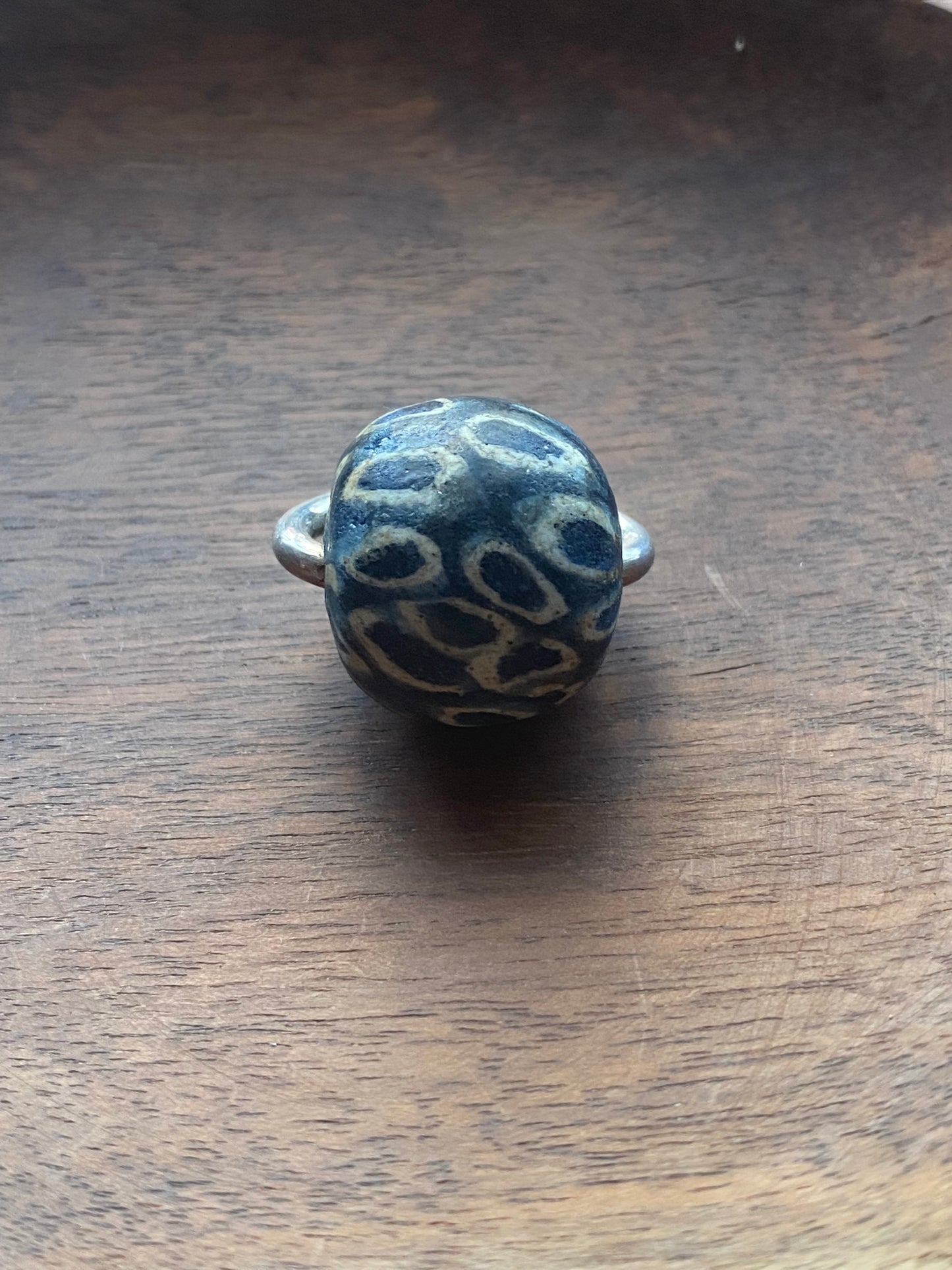 Antique / Ancient Millefiori Glass Trade Bead, Stratified Eye Bead, Swivel Fob Pendant