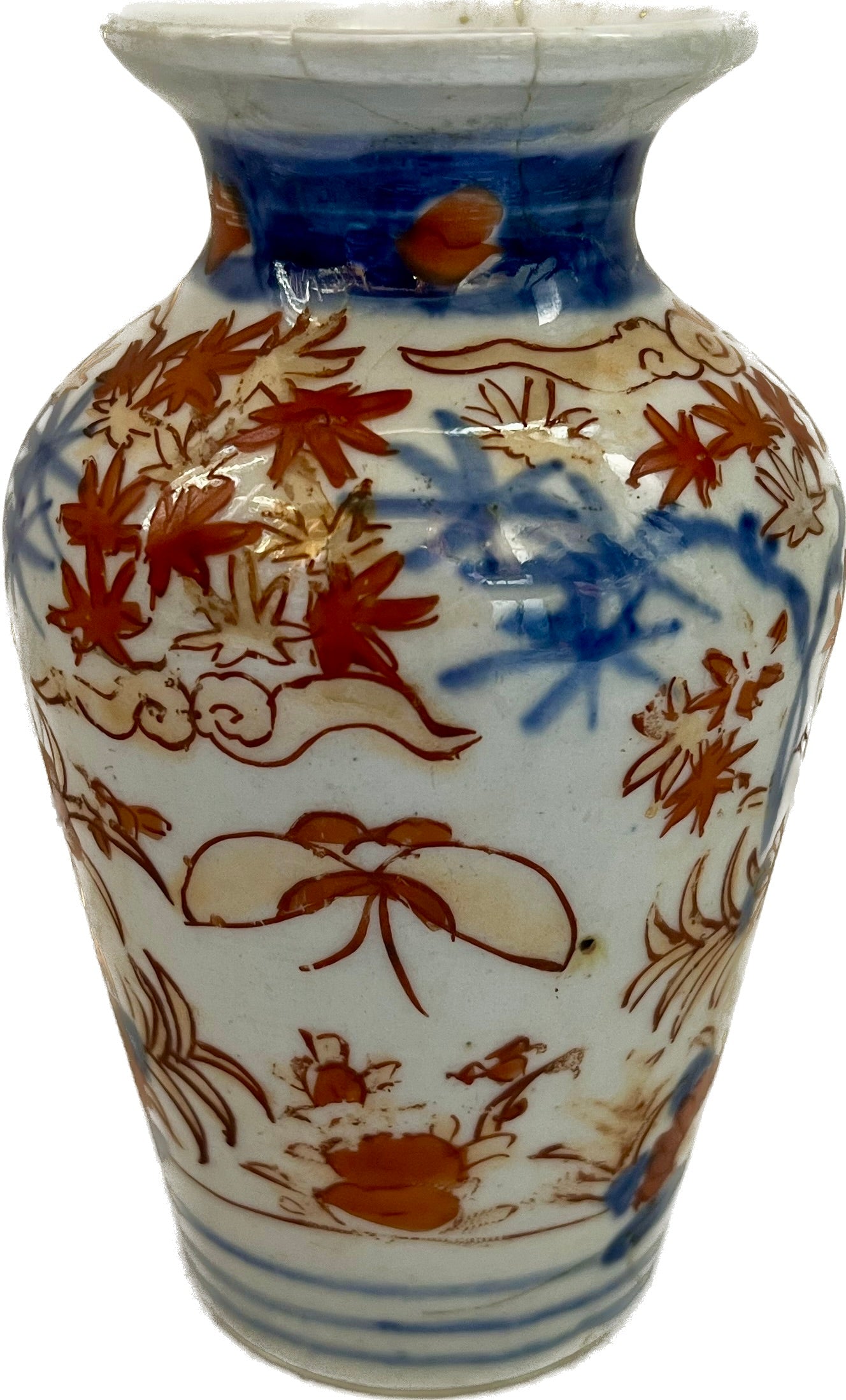 一对约十九世纪明治时期的伊万里小花瓶
