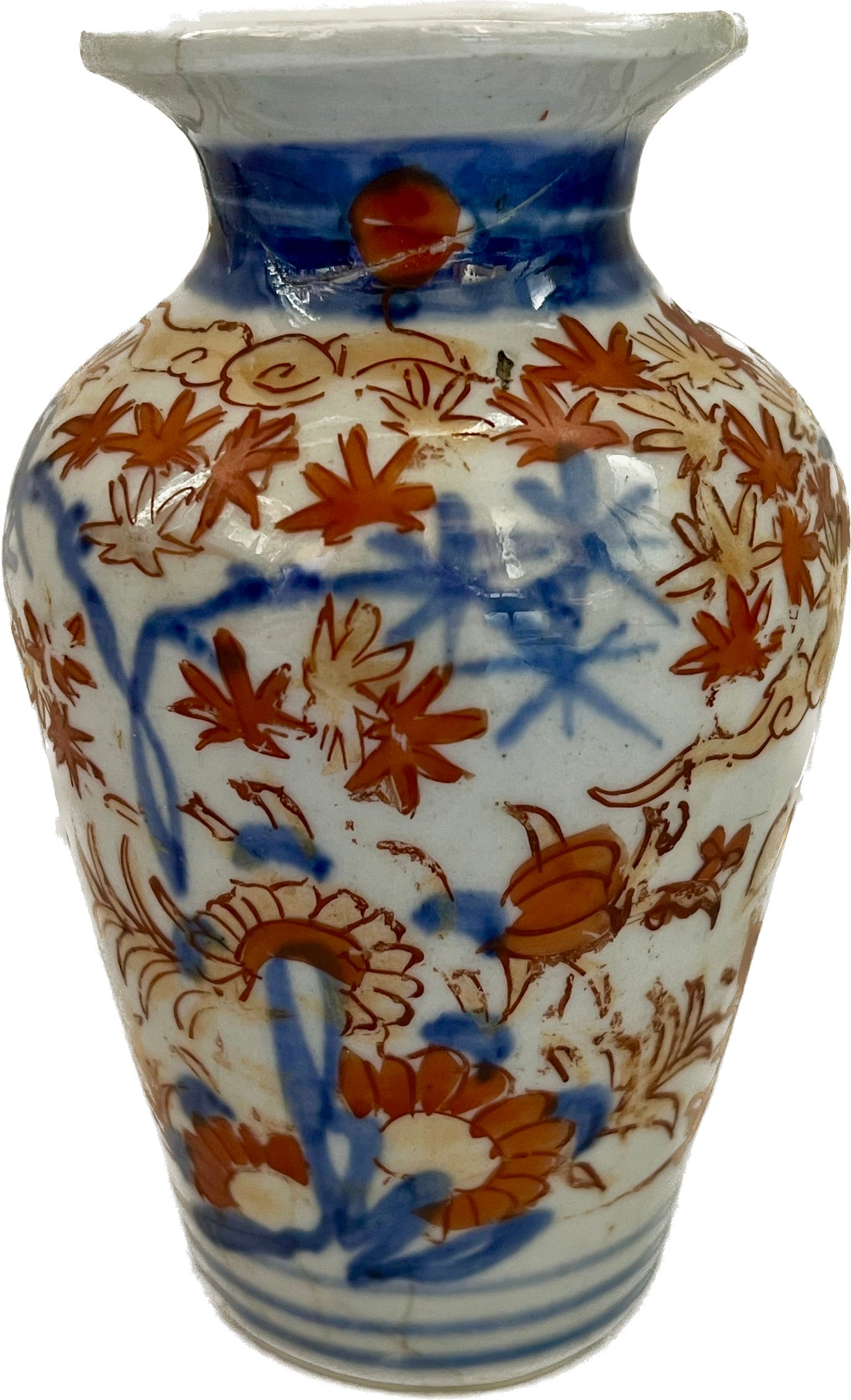 一对约十九世纪明治时期的伊万里小花瓶