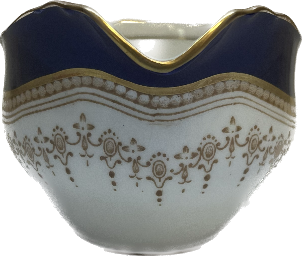 Lovely Vintage Royal Worcester Creamer Jug in Regency Blue, Cobalt and Gilt Discontinued Pattern