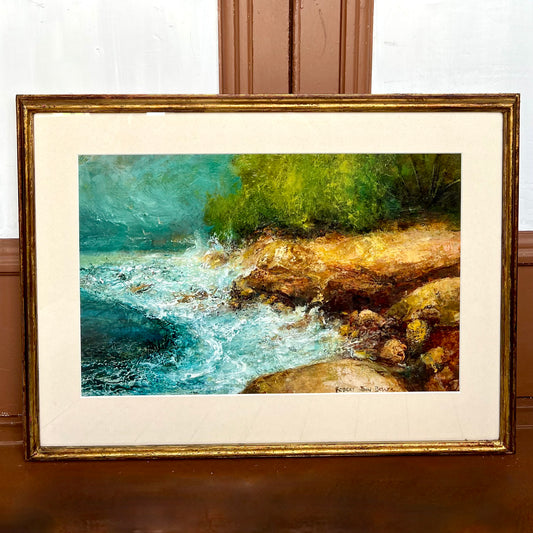 “库吉岬角”，1990 年代。由澳大利亚艺术家 Robert Bosler 创作的精美油画。