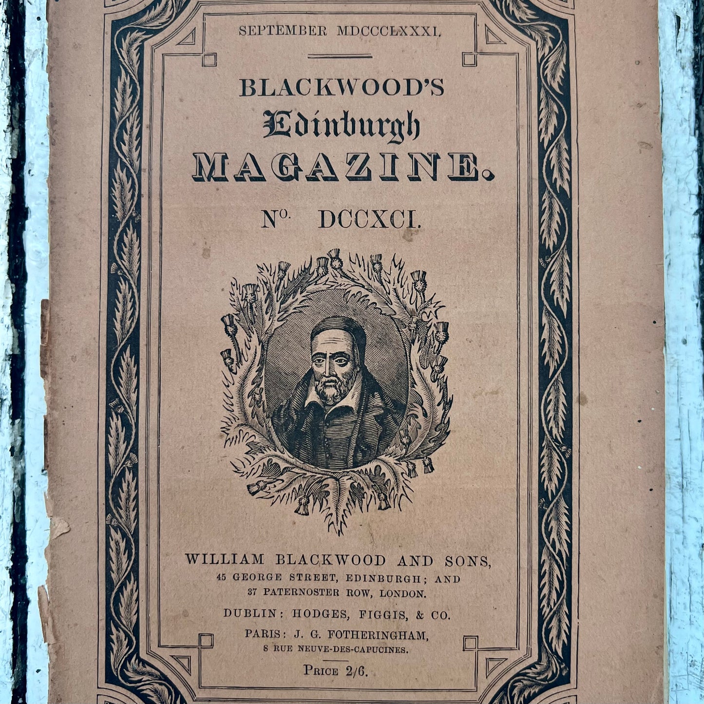 Antique Blackwood’s Edinburgh Magazine, September 1881 edition