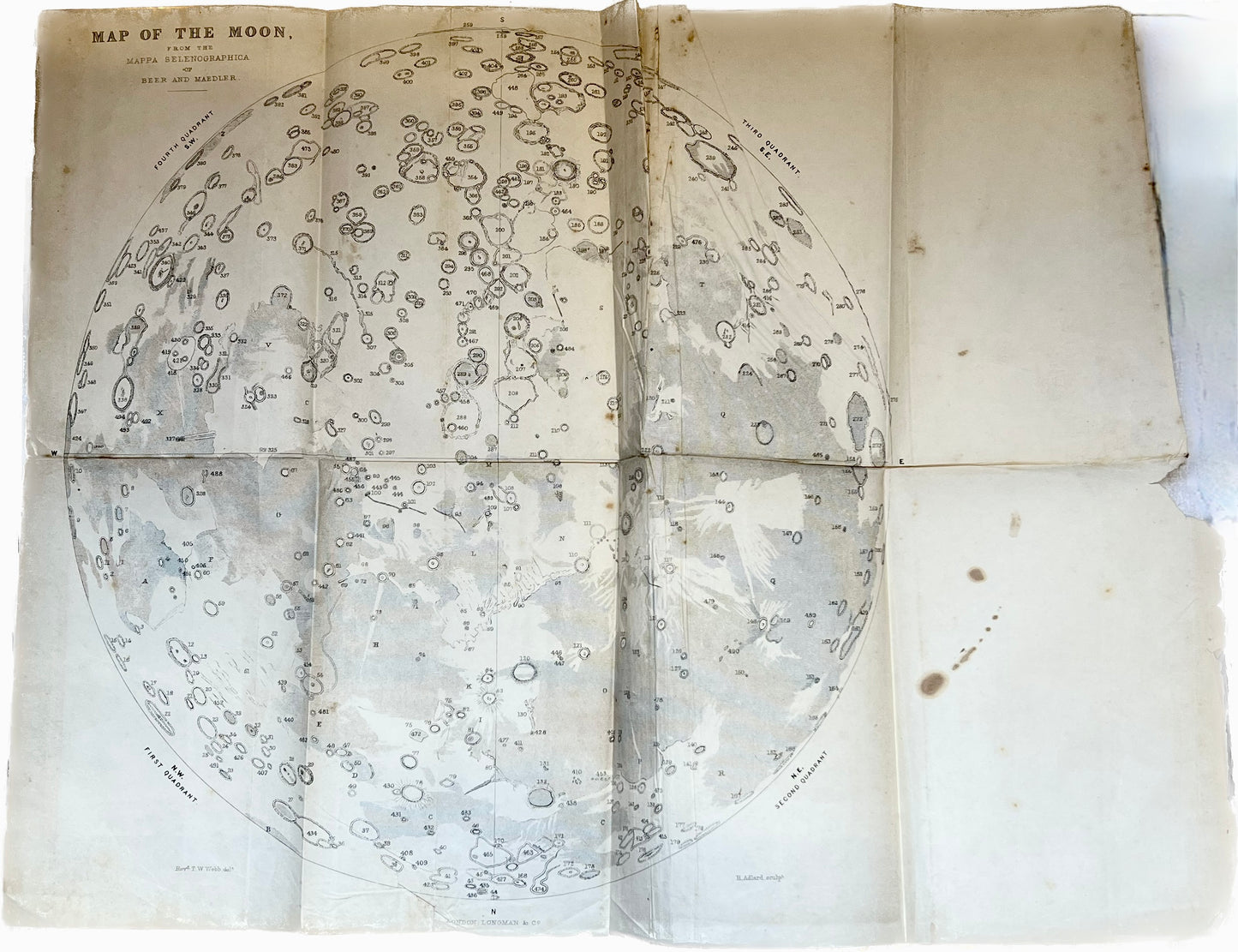 Rare Antiquarian 19th century Astronomy Book. Celestial Objects For Common Telescopes, Thomas Webb, 3rd edition.