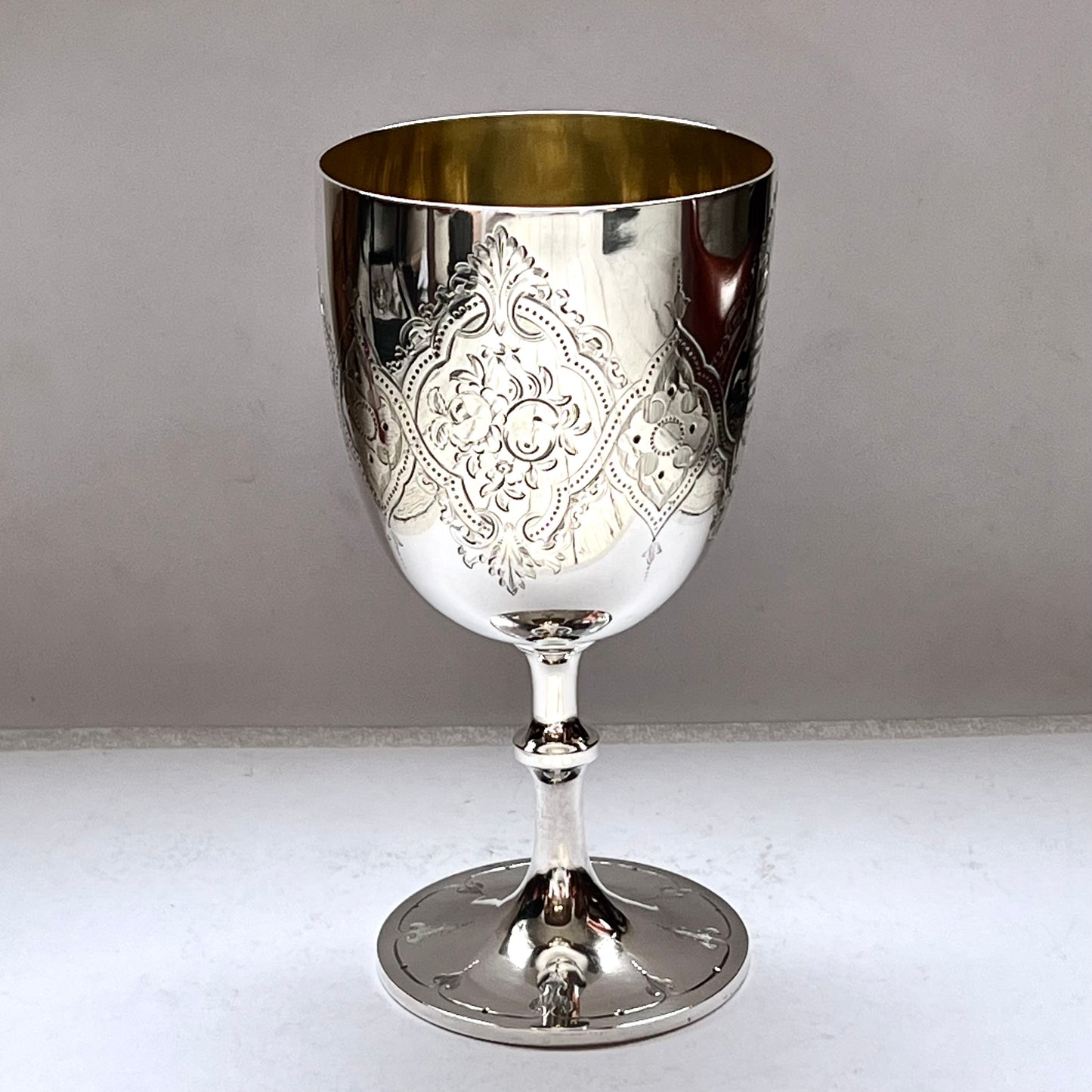 Rare early Australian Colonial sterling silver Fine Woolled Ram trophy cup, NSW merino memorabilia. Thomas Smily, 1864, London.