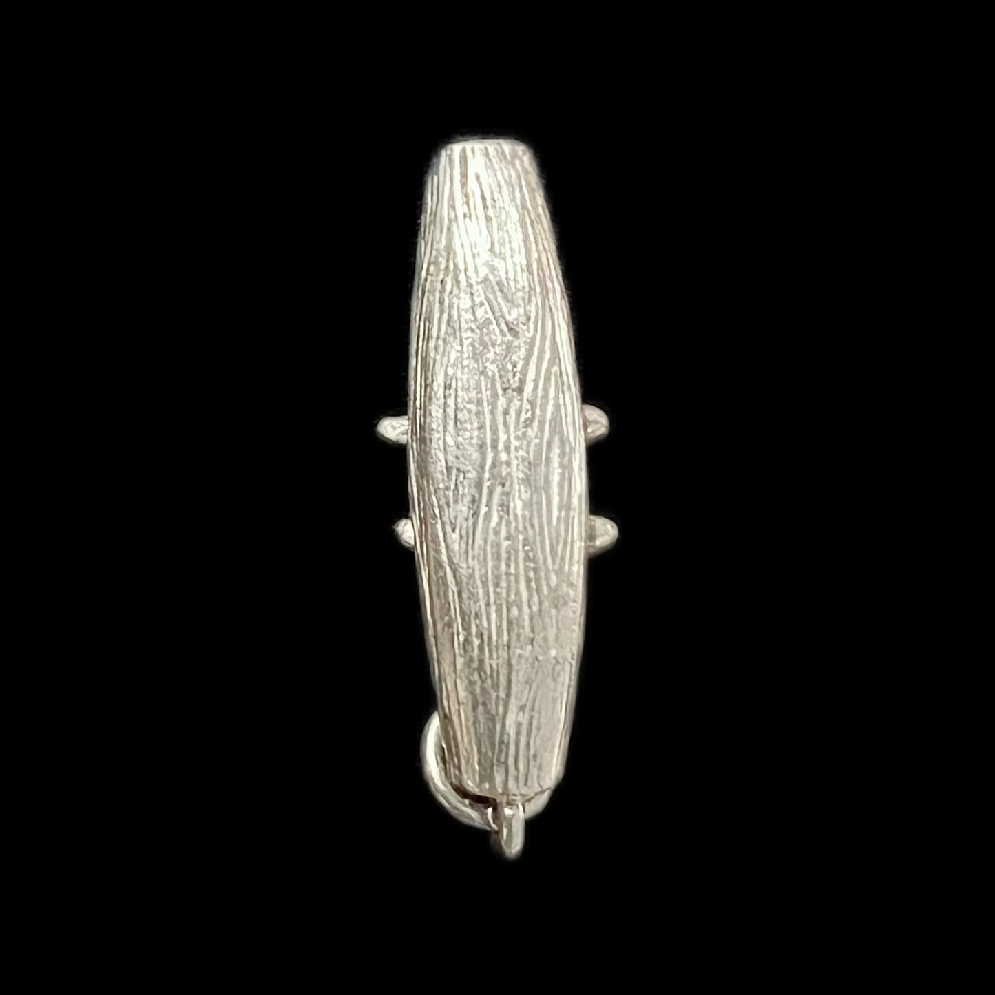Vintage silver canoe charm