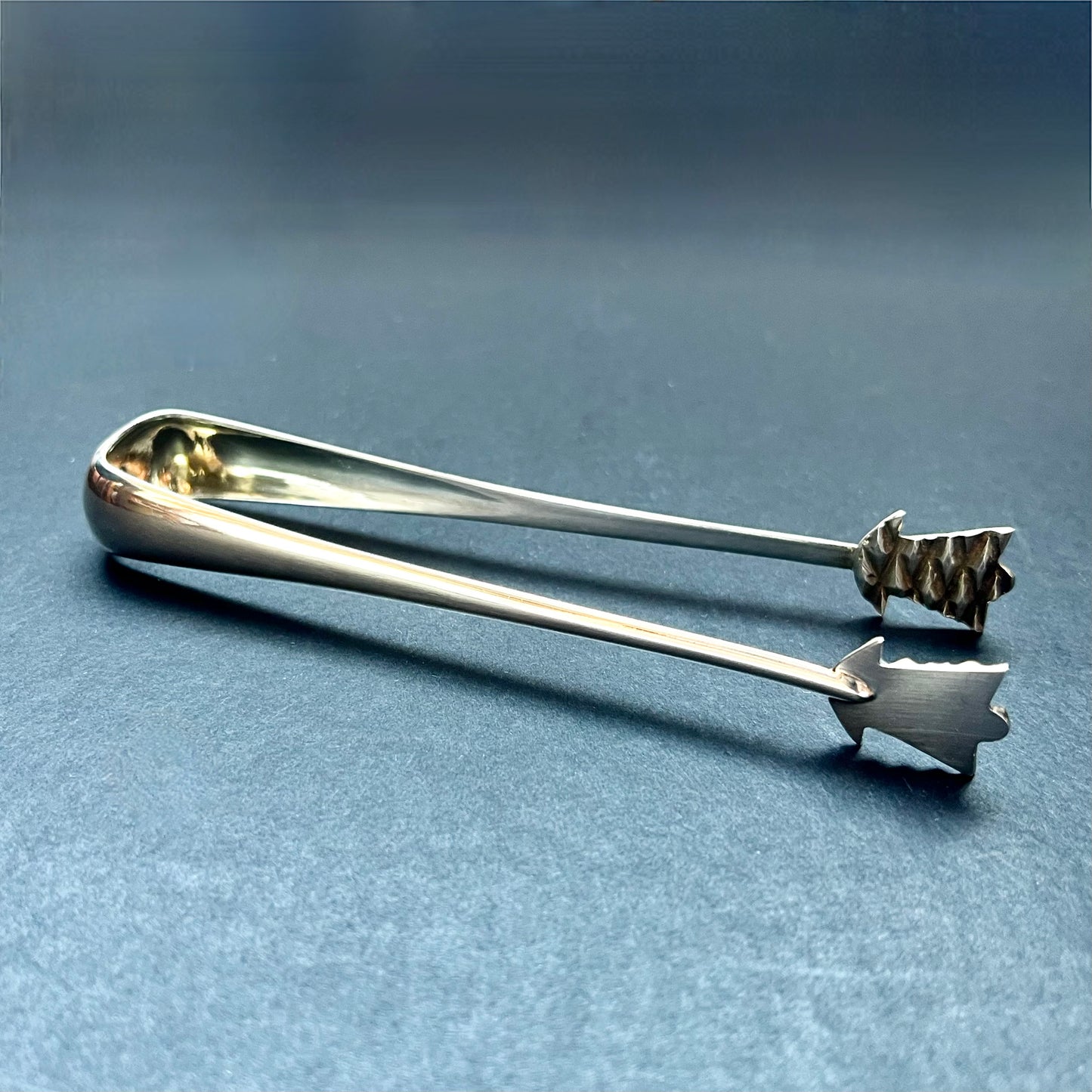 Late 19th Century Russian Silver Sugar Tongs, 875 silver or 84 zolotnik