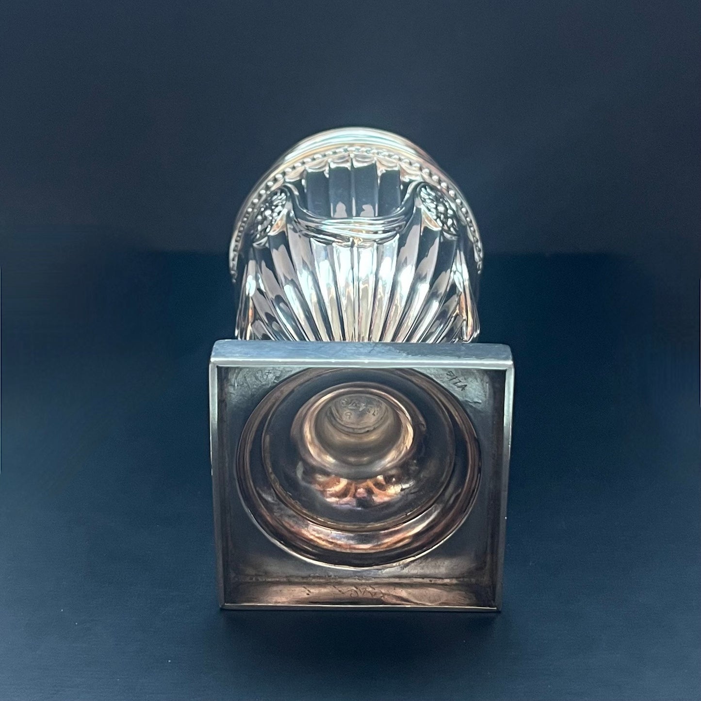 Late Victorian sterling silver sugar caster or muffineer, London 1896 , Hawksworth, Eyre & Co Ltd.
