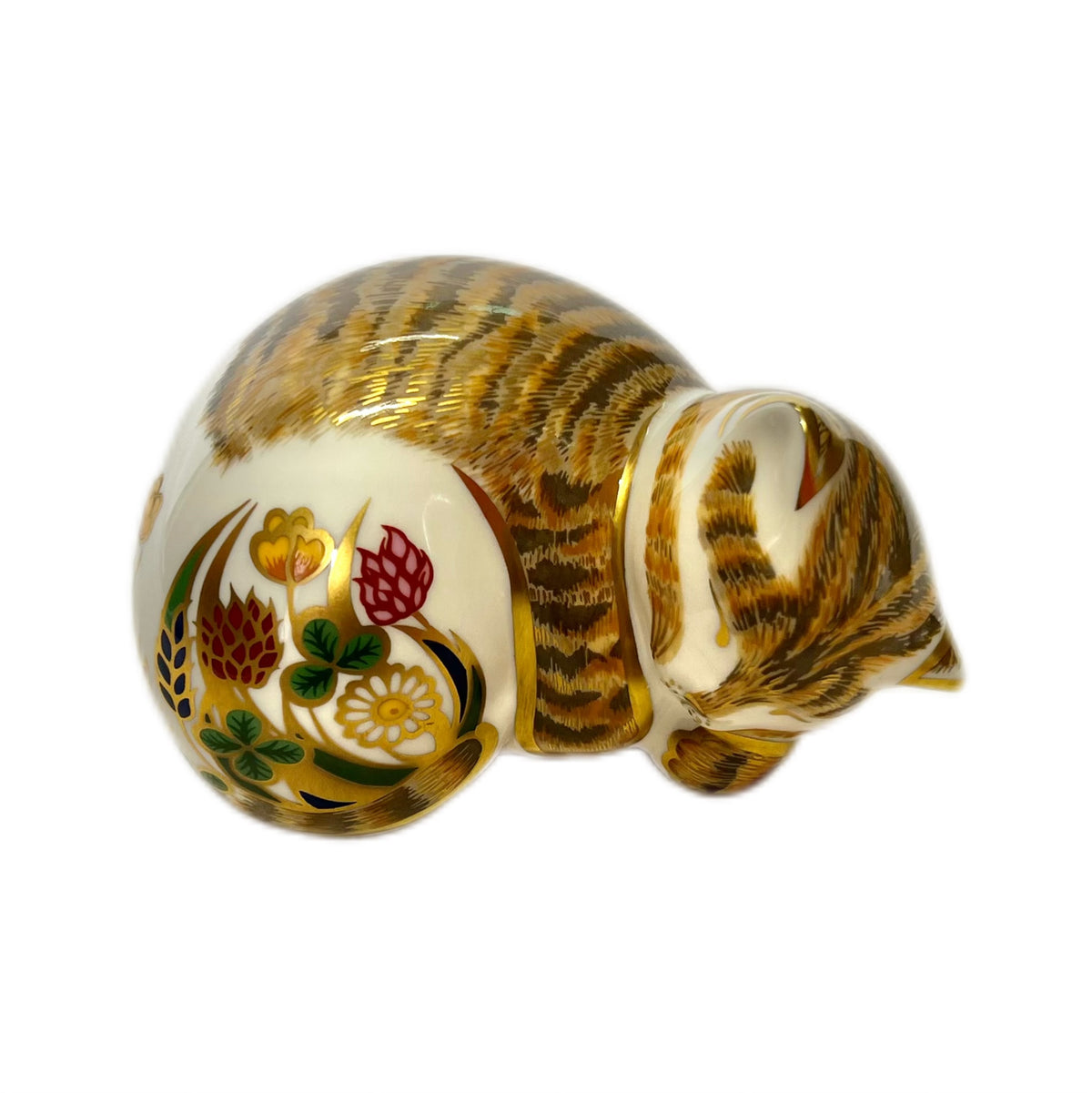 Vintage Royal Crown Derby 2008 ‘“Lavender” Kitten’ paperweight figurine, 1st quality