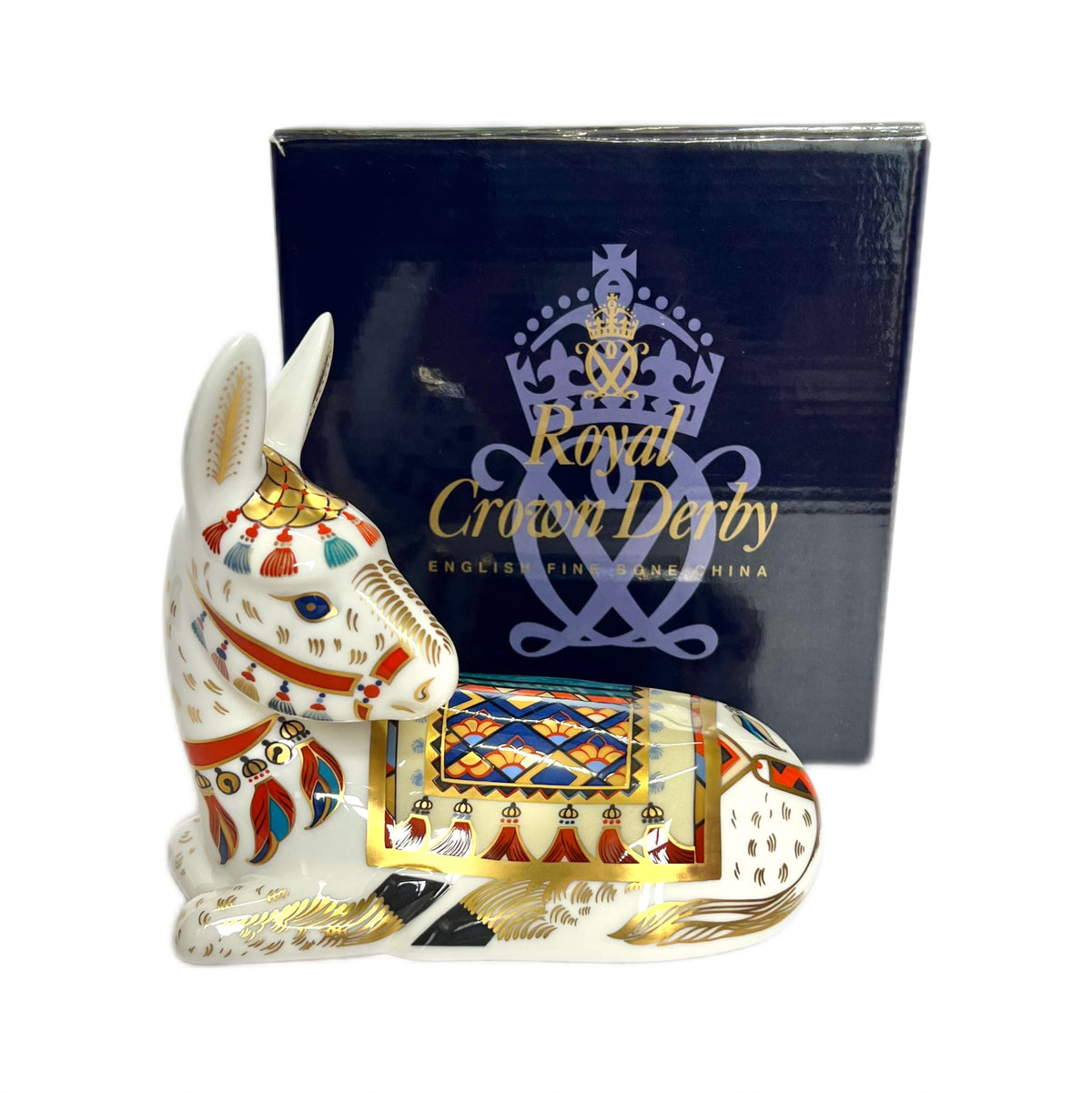 Vintage Royal Crown Derby ‘Donkey’ paperweight figurine, 1 st quality