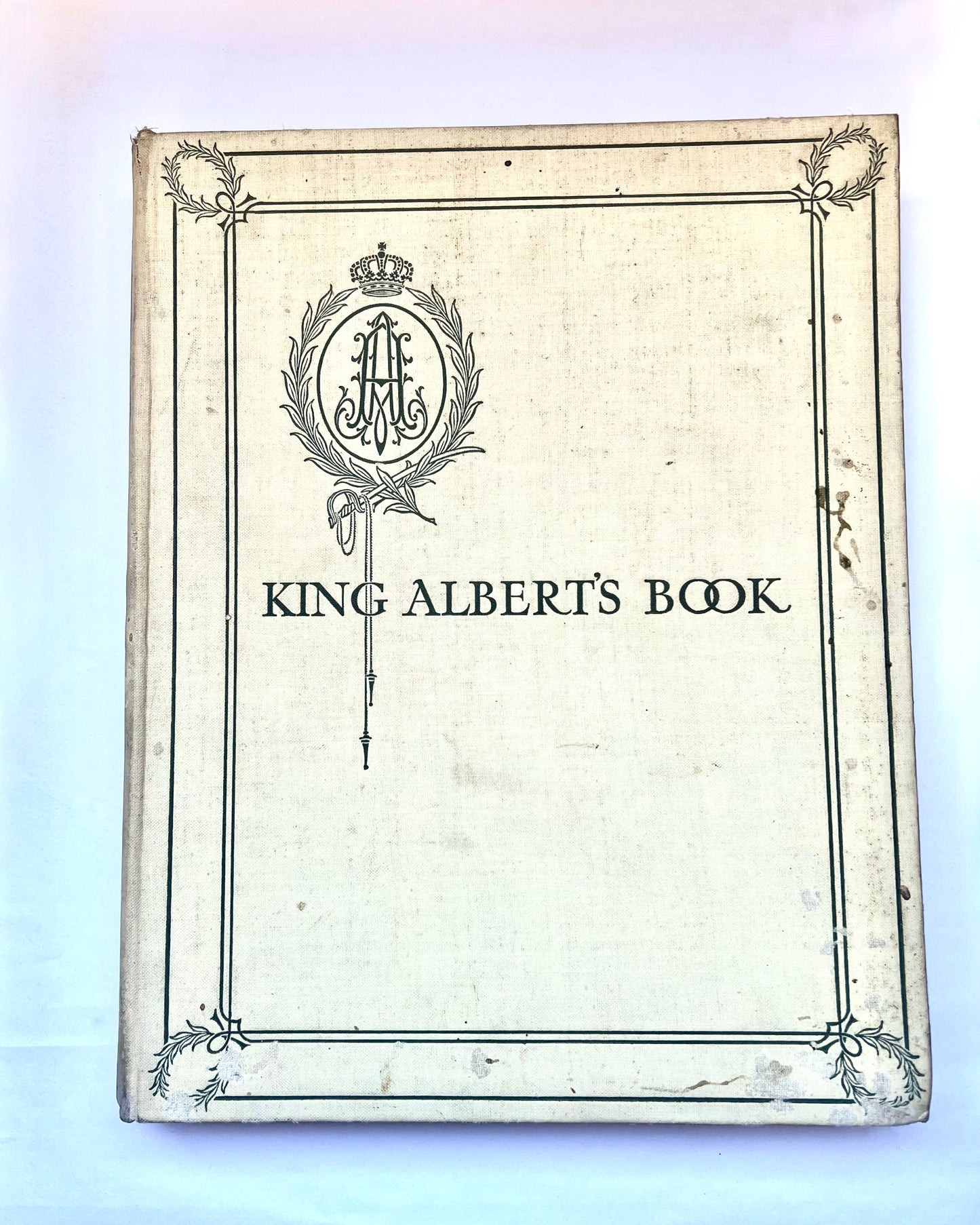 阿尔伯特国王的书：来自世界各地代表男女向比利时国王和人民的致敬。1914 年《电讯报》版。
