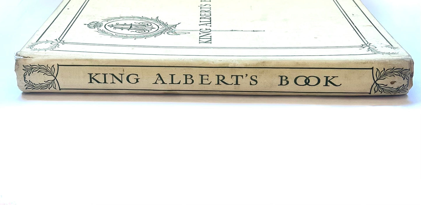 阿尔伯特国王的书：来自世界各地代表男女向比利时国王和人民的致敬。1914 年《电讯报》版。