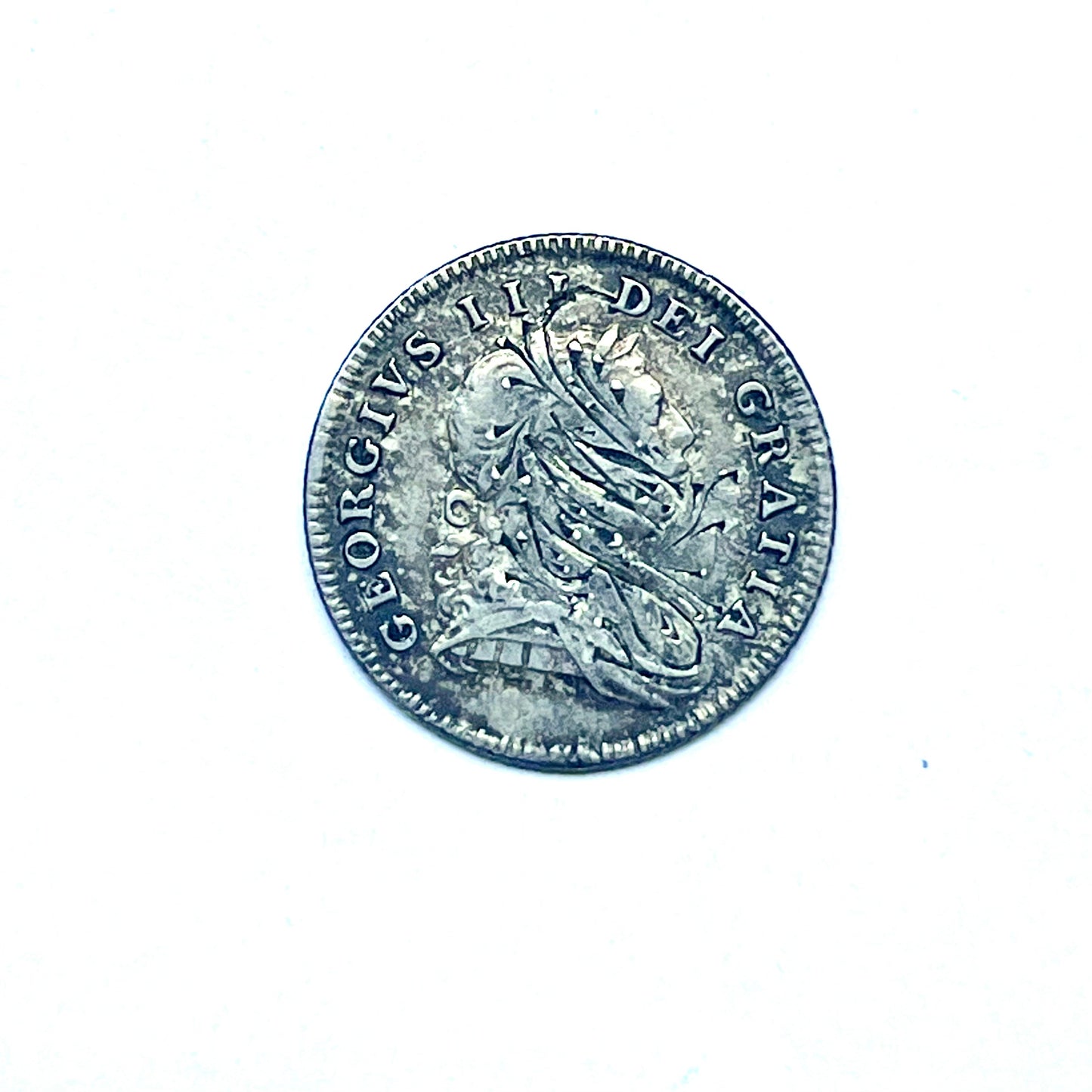 Highly Rare George III Irish Bank Token, Silver Ten Pence, stamped 1806