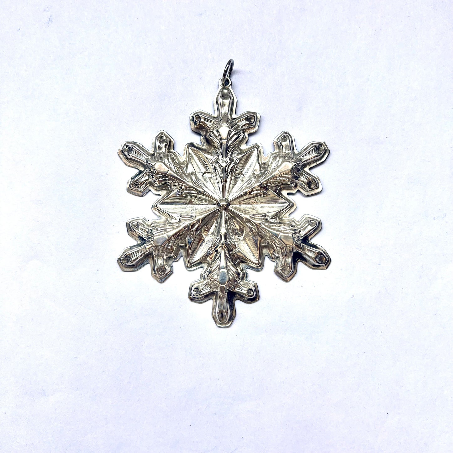 #4 复古纯银 1970 年代 Gorham 造型雪花饰品