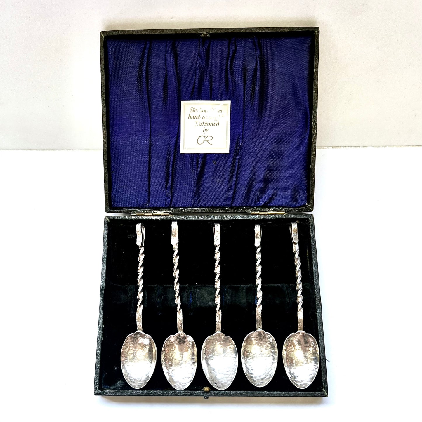 Lovely Vintage Australian Handwrought Silver Coffee / Condiment Spoons