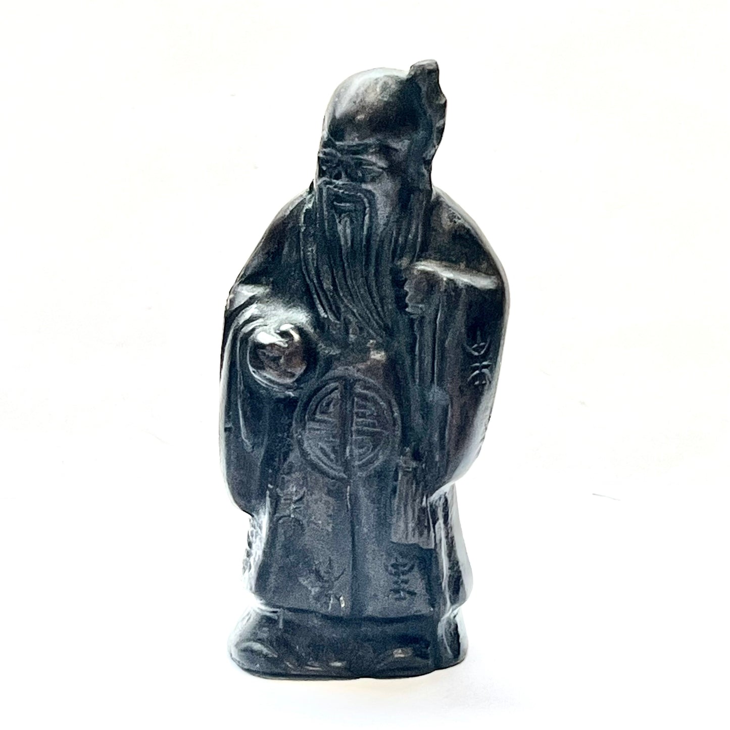 Early 20th century Chinese Republic bronze statuettes representing Fu Lu Shou