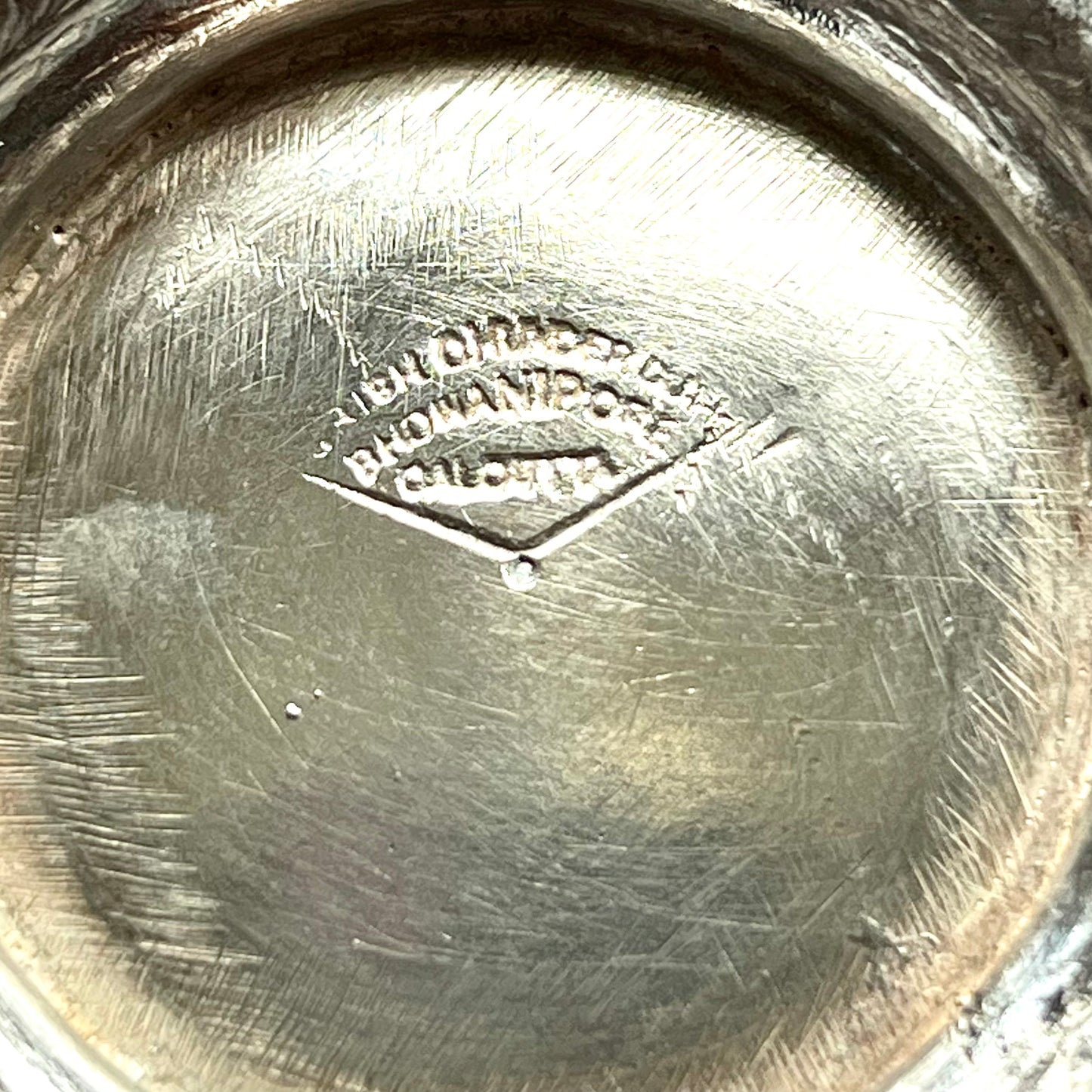 Antique Anglo-Indian Calcutta silver christening cup by renowned silversmith Grish Chunder Dutt