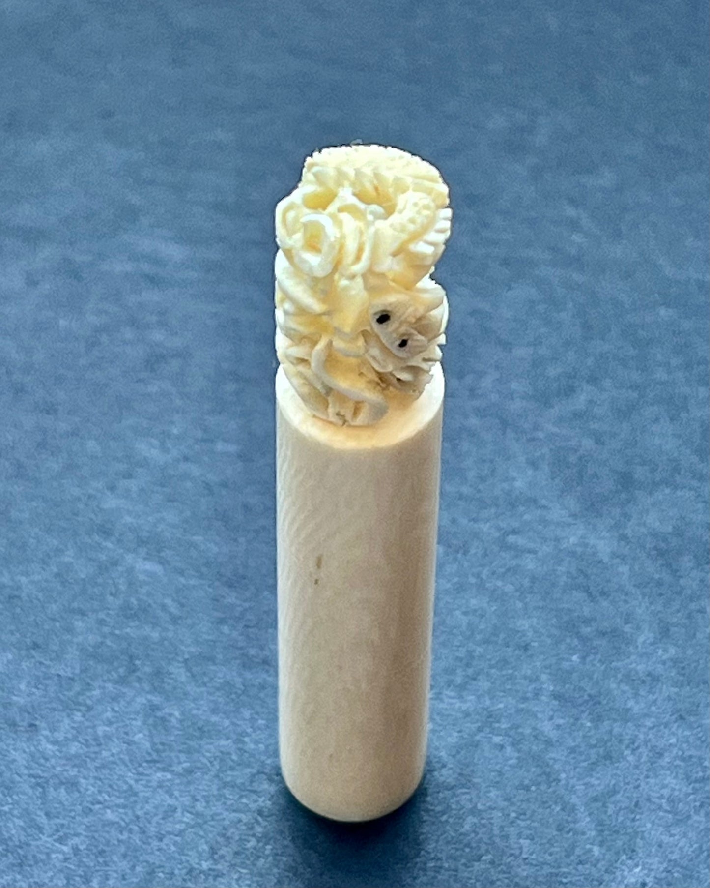 Antique Chinese export ivory seal, late 19th century to early 20th century