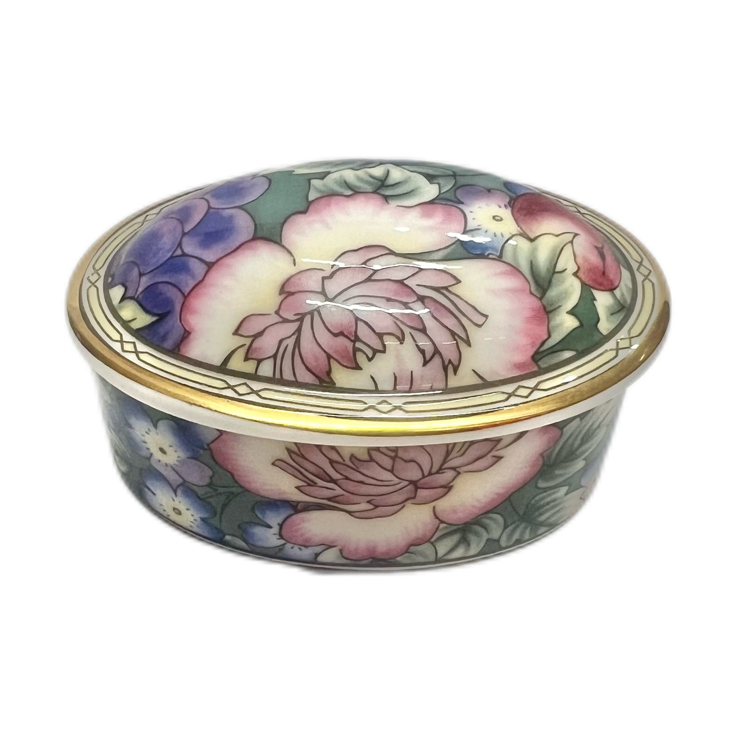 Vintage Royal Doulton Orchard Hill pattern trinket box