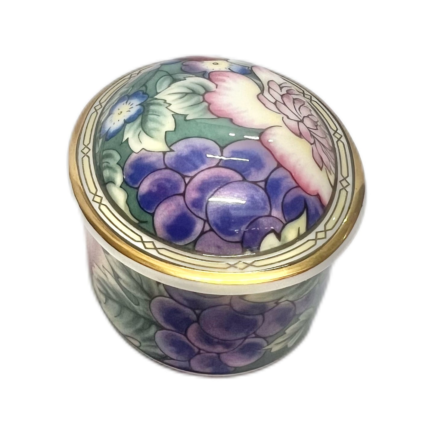 Vintage Royal Doulton Orchard Hill pattern trinket box