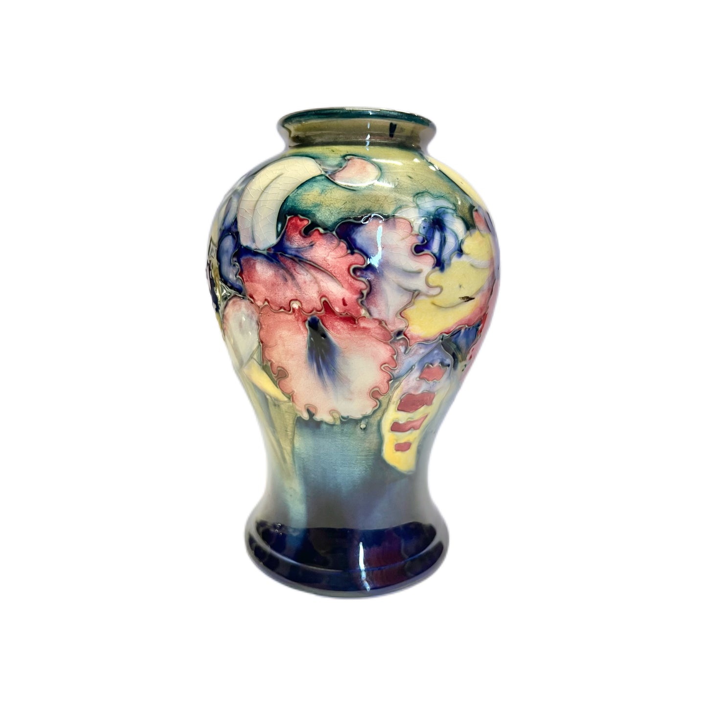 William Moorcroft Orchid pattern ovoid vase circa 1937