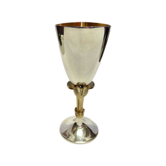 Stunning QEII Stuart Devlin Royal Wedding sterling silver and gilt goblet