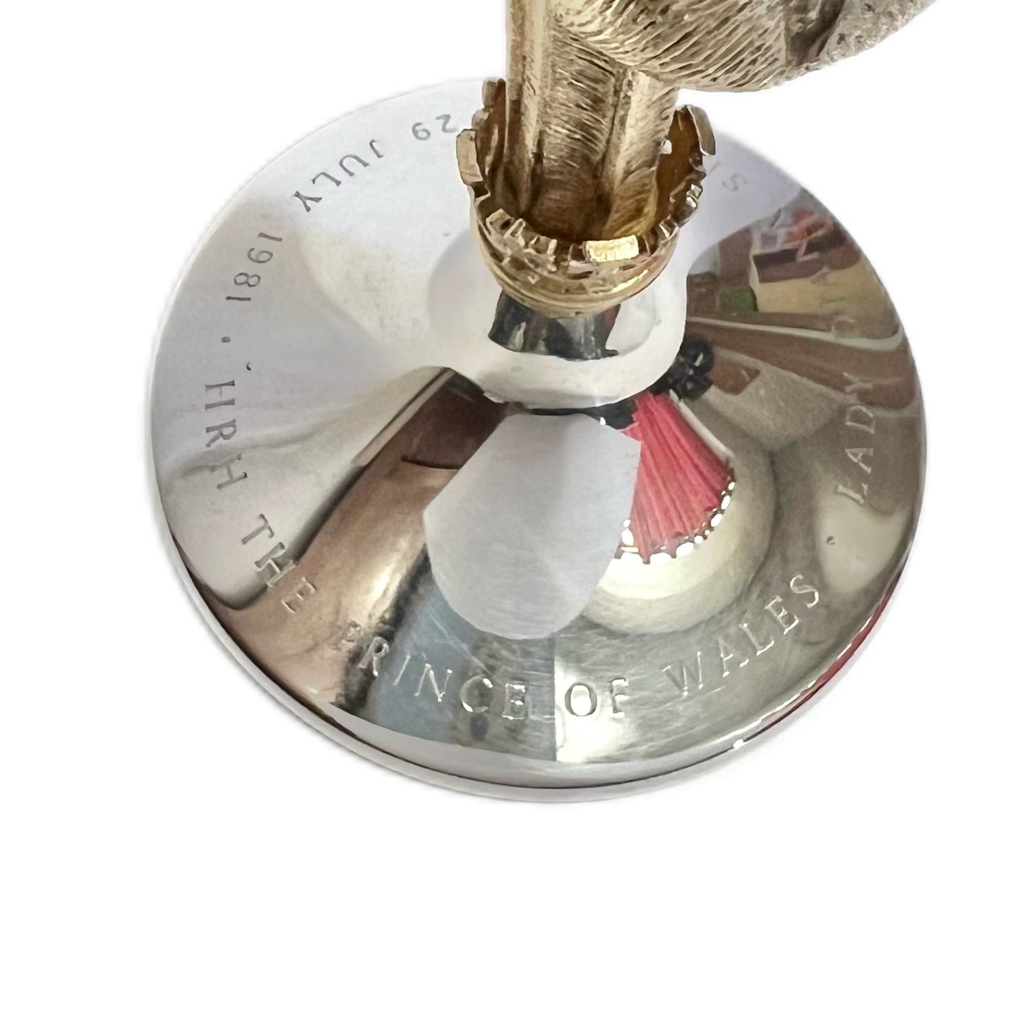 Stunning QEII Stuart Devlin Royal Wedding sterling silver and gilt goblet